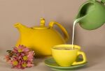 Разгрузочный день на чае , зеленом , с молоком , имбирном