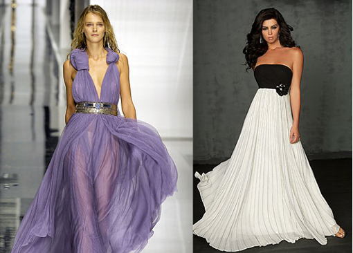 Тенденции  в моде на выпукные платья 2012 года