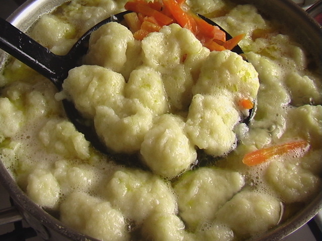 Ингредиенты для приготовления блюда суп с клецками 