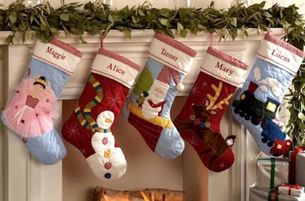 новогодние носки для подарков