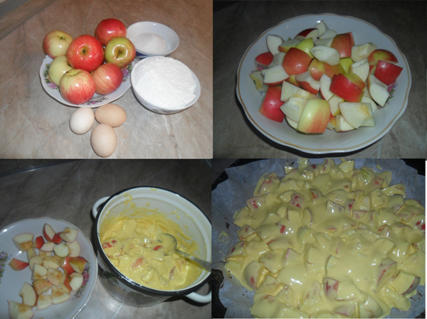 Пирог шарлотка с яблоками рецепт простой 