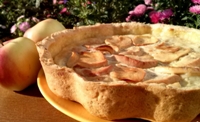 яблочный пирог со сметанной заливкой