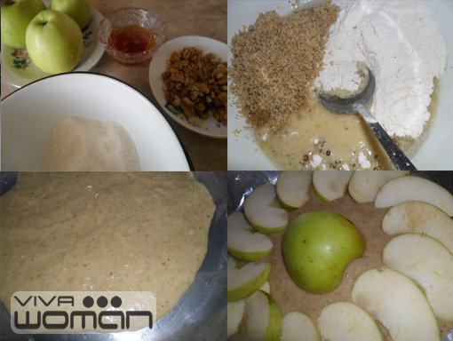 Для приготовления шарлотки с яблоками необходимы продукты: